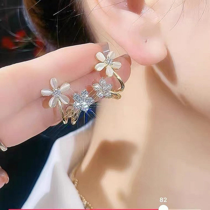 Sakura Cat Eye Earrings