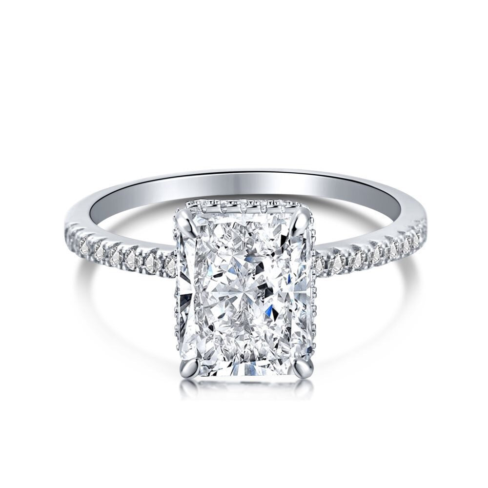 Ice Flower Cut Zircon Ring