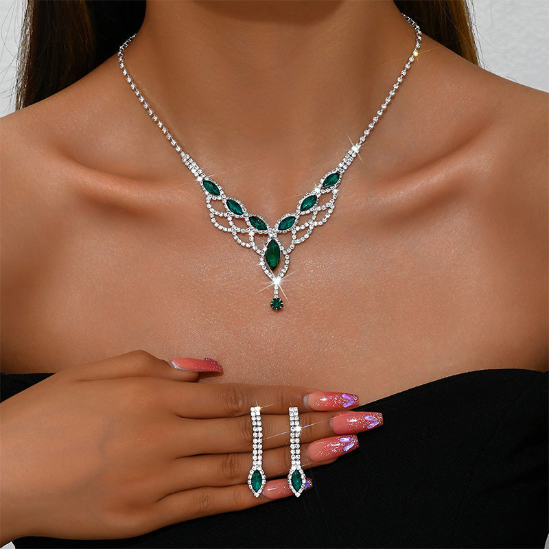 Water drop mesh jewelry set