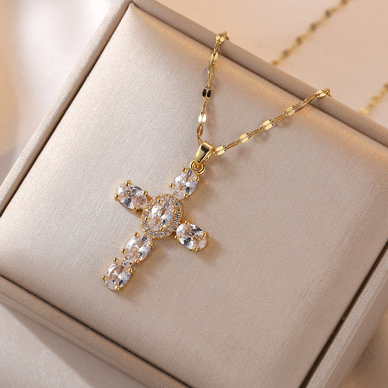 Vintage cross necklace