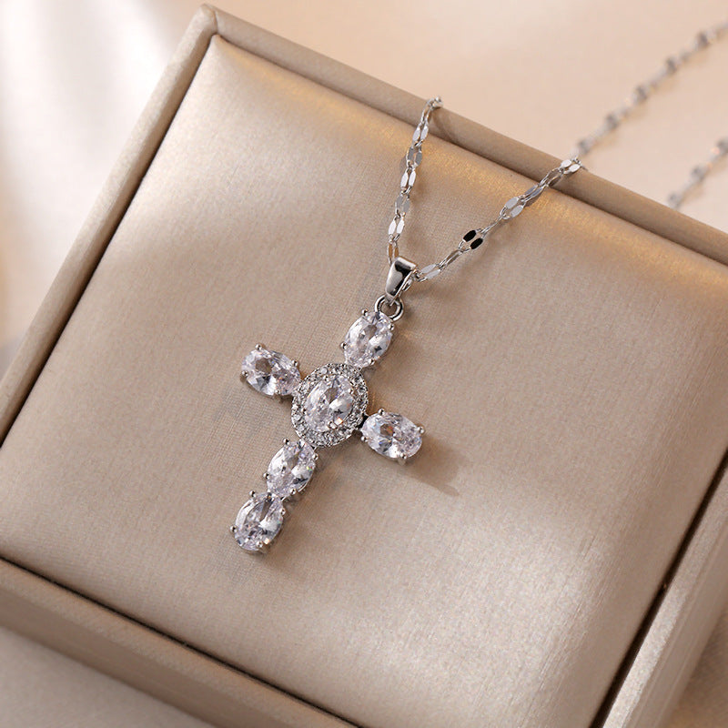 Vintage cross necklace