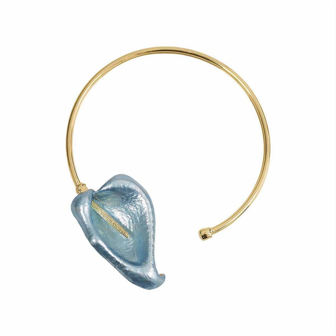 Colorful Poplar Leaf Collar Necklace