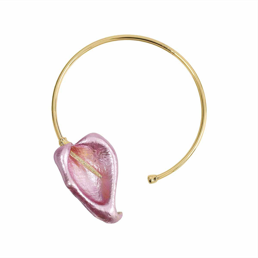 Colorful Poplar Leaf Collar Necklace