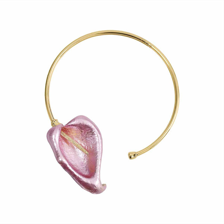 Colorful Poplar Leaf Collar Necklace