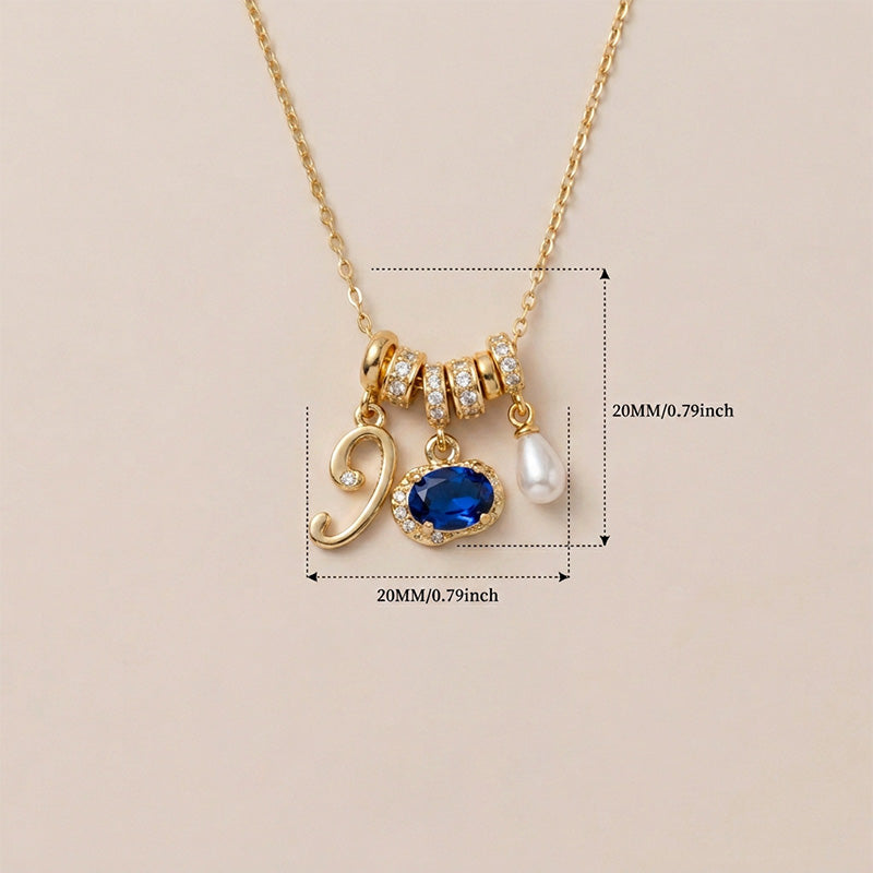 Multi Charm Number Necklace