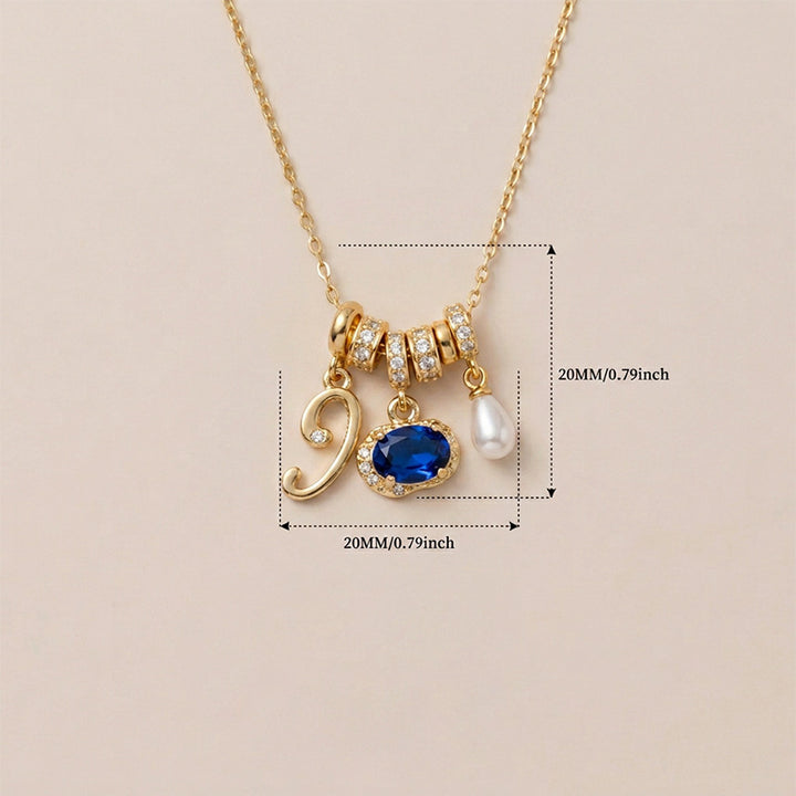 Multi Charm Number Necklace