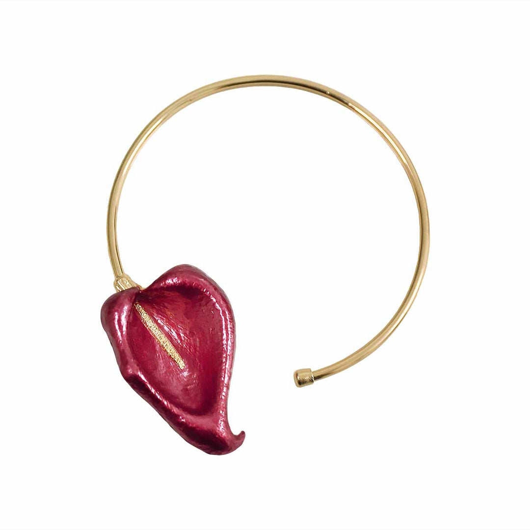 Colorful Poplar Leaf Collar Necklace