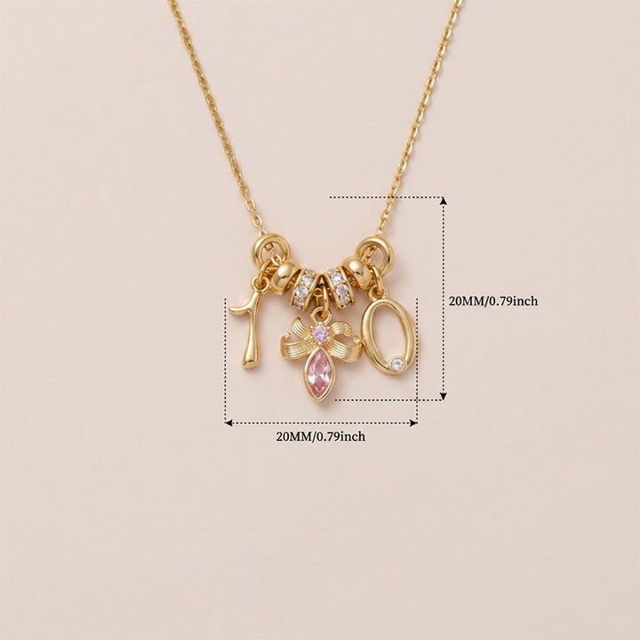 Multi Charm Number Necklace