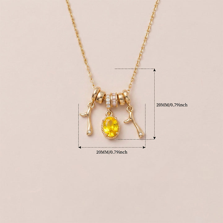 Multi Charm Number Necklace