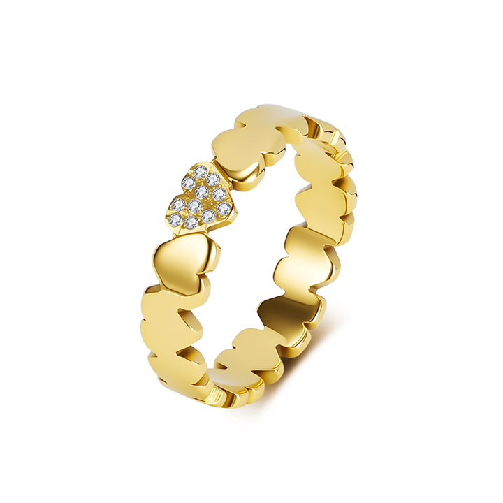Pieced Heart Inlay Ring