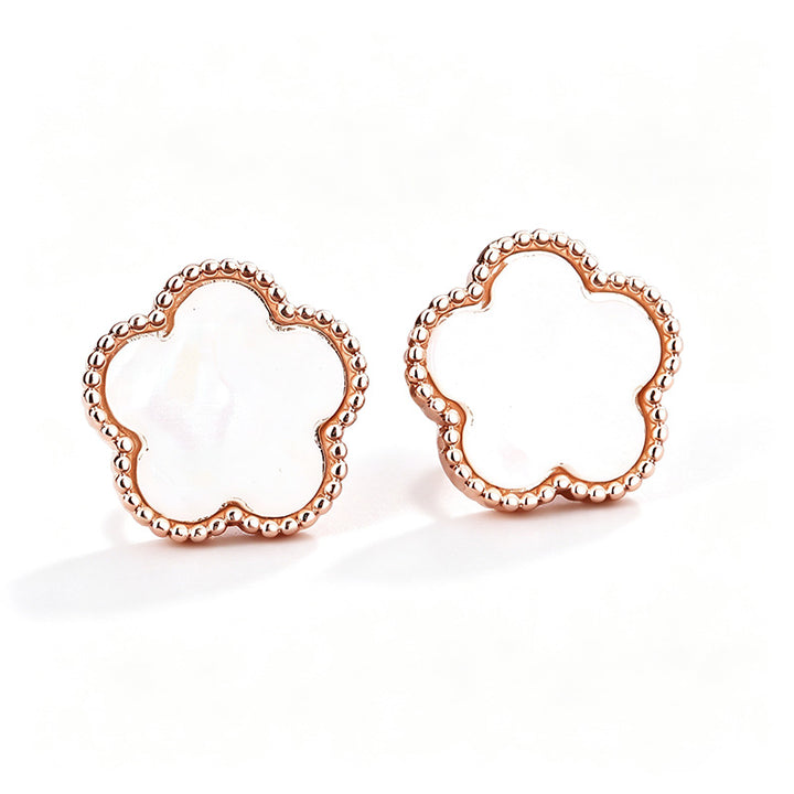 Five-leaf clover earrings