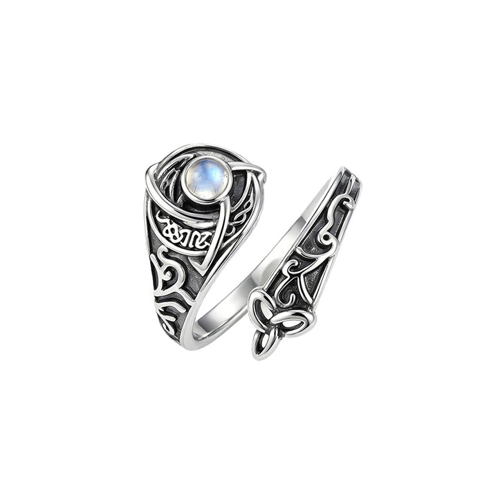 Vintage Moonstone Open Wrap Ring