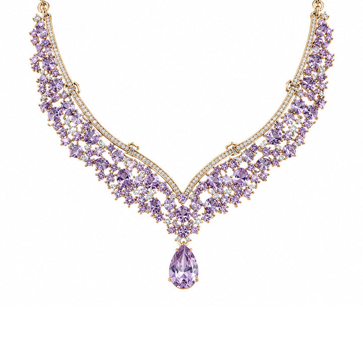 Elegant Teardrop Zircon Jewellery