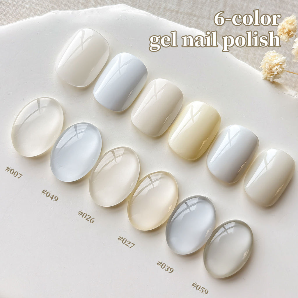 Milky White Gel Nail Polish Set 0.5 fl oz