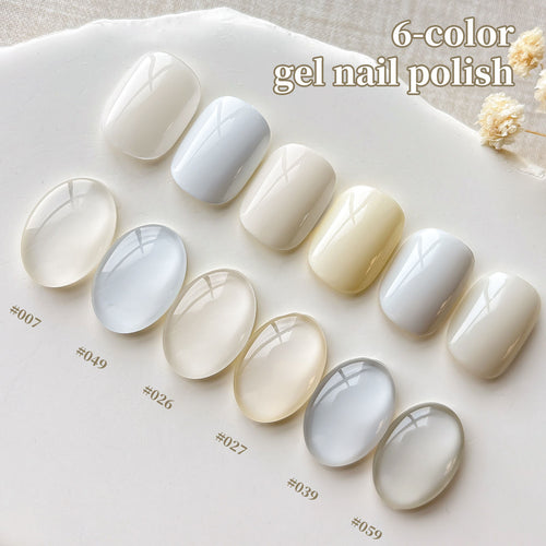 Milky White Gel Nail Polish Set 0.5 fl oz
