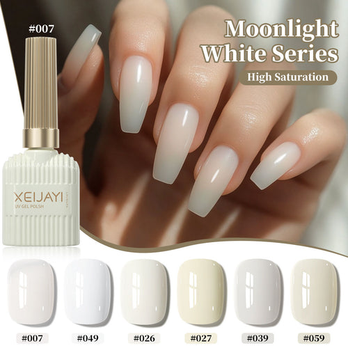 Milky White Gel Nail Polish Set 0.5 fl oz